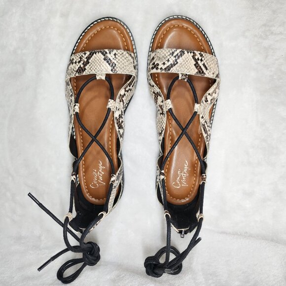 *New Low Price!* Crown Vintage Paysley Gladiator Sandals - Picture 6 of 13